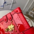 Louis Vuitton Bag Red Petite Malle M40273 18x12x4cm 